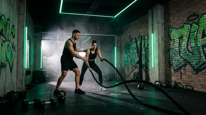 Treino funcional no estúdio Corpo em Foco